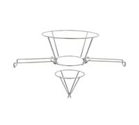 Sirop d'érable - Support de filtre à cône - Passoire en acier inoxydable avec design pliable pour cuisines professionnelles | Porte-entonnoir pour friteuse - Cadre de restaurant du restaurant