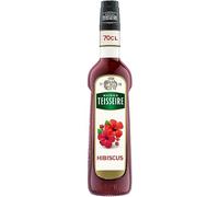 Sirop d'Hibiscus Mathieu Teisseire, pour boissons, sodas, vins, bières, thés, cocktails, mocktails, bouteille de 70cl