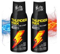 Sirop FruttaMax Boisson Énergisante - Sirop pétillant caféiné, faible en sucre | Compatible avec machine à soda, idéal pour un mode de vie actif 2 x 500 ml - ThunderMax