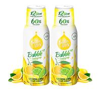 Sirop FruttaMax Citron & Citron Vert | Moins de sucre | 60% de concentré de fruits réels | Compatible avec machine à soda 2 x 500 ml