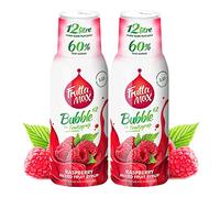 Sirop FruttaMax Framboise | Moins de sucre | 60% de concentré de fruits réels | Compatible avec machine à soda 2 x 500 ml
