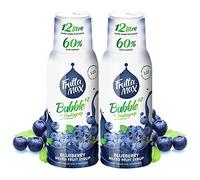 Sirop FruttaMax Myrtille | Moins de sucre | 60% de concentré de fruits réels | Compatible avec machine à soda 2 x 500 ml