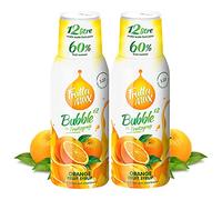 Sirop FruttaMax Orange | Moins de sucre | 60% de concentré de fruits réels | Compatible avec machine à soda 2 x 500 ml