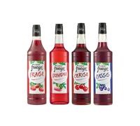 Sirop - Fuego : Fraise - Grenadine - Cerise - Cassis (4x1L)