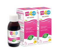 PEDIAKID - Sirop Nez-Gorge - Apaise & dégage les voies respiratoires - Participe au fonctionnement du système immunitaire - Thym, Tilleul, Sureau, Gingembre, Vitamine C & Cuivre - Lot de 2