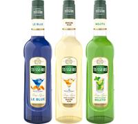Sirop pour cocktails Teisseire - Bleu, Rhum, Mojito - 3x70cl