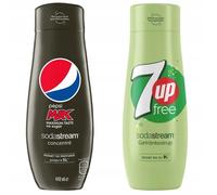 Sirop pour sodastream - Pepsi Max et 7UP Zero - 2x440ml - Sans sucre - Jusquà 18L de boisson