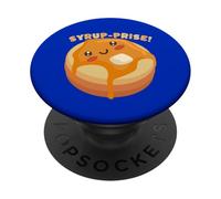 Sirop Prise Mignon Crêpes Petit Déjeuner Art Foodie PopSockets PopGrip Adhésif