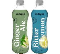 Sirop Sodapop Bar Edition gingembre citron amer 2x500ml sirop pour boissons