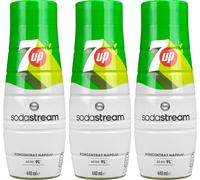 Sirop SodaStream 7UP pack de 3 440ml de concentré pour 9L de boisson rafraîchissante