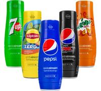 Sirop Sodastream 7UP Pepsi Mirinda Lipton , 440 ml, 5 pièces