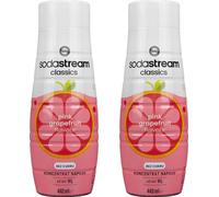 Sirop SodaStream Pamplemousse Rose 2x440ml sans sucre Vitamines E B3 B6 D
