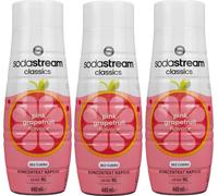Sirop Sodastream Pamplemousse Rose 3x440ml sans sucre Vitamines E B3 B6 D