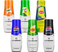 Sirop SodaStream Pepsi, Pepsi Max Light,, 7UP, Mirinda, Lipton Ice Tea Green Tea, Lipton Ice Tea Lemon, 440ml, 6 pièces
