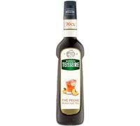 Sirop Thé Pêche Mathieu Teisseire, pour boissons, thés, sodas, limonades, bières, cocktails avec ou sans alcool, bouteille de 70cl
