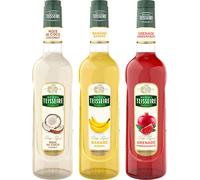Sirops exotiques Teisseire - Coco, Banane, Grenat - 2x70cl et 1x1l