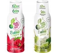 Sirops Fruttamax Framboise Légère Tilleul Menthe Sureau, 500 ml, 2 pièces