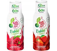 Sirops Fruttamax Framboise Light Fraise Light, 500ml, 2 pièces