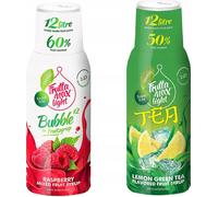 Sirops Fruttamax Framboise Light Ice Tea Green , 500 ml, 2 pièces