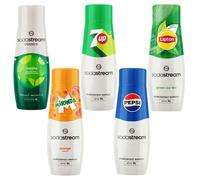 Sirops SODASTREAM Mojito + Mirinda + 7Up + Pepsi + Lipton Thé vert pour fontaine à soda