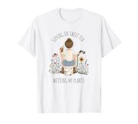 Siroter Le thé sucré arroser Les Plantes botaniques de Jardinage T-Shirt