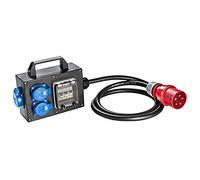 Sirox® Boîte d'adaptation CEE en caoutchouc avec prise CEE 32 A 230 V ~ 3, CEE 16 A, 400 V ~ sans