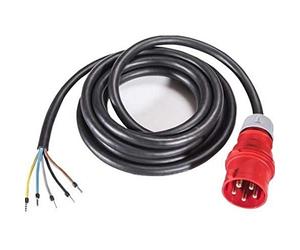 SIROX® Câble de raccordement CEE H07RN-F 5 G 1,5 mm², avec fiche CEE 16 A, 400 V, 5 m, courant 32 A, section 5 x 4,0 mm², longueur 5 m