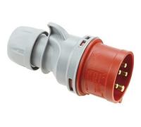 SIROX® Fiche CEE IP 44, 5 broches, 400 V, courant 6 h 16 A, inverseur de phase non, technologie de raccordement borne enfichable, contacts nickelés non