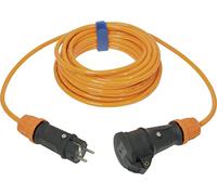 SIROX® Rallonge H07BQ-F avec clapet à ressort - Couleur du câble : orange - Section 3 x 1,5 mm² - Longueur : 10 m