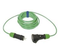 SIROX® Rallonge H07BQ-F avec clapet à ressort - Couleur du câble : vert - Section 3 x 2,5 mm² - Longueur : 10 m