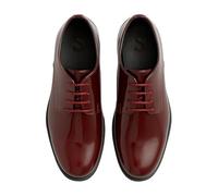 SIRRI Garçons Derby Brevet Robe Formelle Chaussures Bourgogne à Lacets Chaussures de Bal de Mariage Taille 25