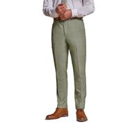 SIRRI Pantalon de Costume Formel en Tweed Pied-de-Poule Vert pour Hommes, Ensemble Coupe Slim Vendu séparément Taille 36R