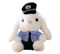 Sirseon Animal en peluche lapin de police | Pendentif queue de voiture en peluche de lapin | Jolie voiture hors des poupées en peluche, poupées de police