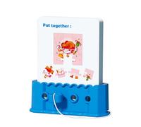 Sirseon Cartes éducatives pour jeunes enfants, cartes flash pour enfants - Jeux de dépannage | Jouet interactif avec clé et corde pour filles, chaussettes de Noël pour la maternelle