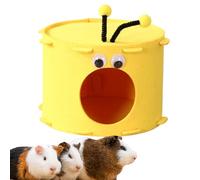 Sirseon Châtain de Hamster, Refuge pour Hamsters Nains | Lit cminchilla à d'abeille sentite pour Cage | abri pour Animaux pour Souris caramélisées Or doré Saisons pour Dormir Le