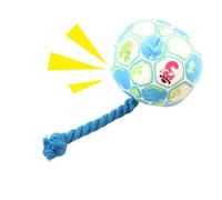 Sirseon Jolly Ball Balle pour Chiens - Balle de Disque élastique pour Chiens pour Jouer en Plein air - Corde en Coton et colorée - Balle de Rire pour Grands Chiens