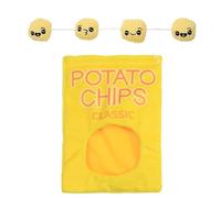 Sirseon Jouet puzzle en peluche pour chien, jouet en peluche pour chien, sac à sandwich de dessin animé Jouet grinçant pour chien