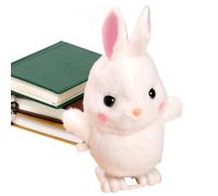 Sirseon Jouets Doux à Charger,Jouets en Peluche - Animaux à Charge Marchant avec Mouvement à l'horlogerie - Peluche Interactive à l'horlogerie Bunny Bear Walking Clockwork Peluche Mignon