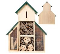 Sirseon Maison des coccinelles, hôtel de coccinelle suspendue en bois - Habitat de nidification pour coccinelles, chrysopes, abeilles, boîte décorative pour jardin, maison multi-habitats