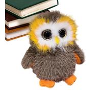 Sirseon Marionnette de hibou, hiboux en peluche | Mignon animal en peluche avec grands yeux, petits animaux en peluche, chouette jouet pour la maison, la famille