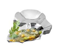Sirseon Nale à huîtres en acier inoxydable - Bol à huîtres grillable - Plateau de service empilable - Lot de 12 plats de cuisson pour fruits de mer et coquillages
