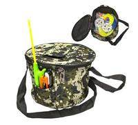 Sirseon Sac de rangement pour matériel de pêche | Sac de rangement pour équipement de pêche - Sac à dos à bandoulière pour la pêche en eau salée ou en eau douce, Camouflage, Voir description, Voir