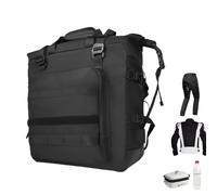 Sirseon Sacoche de Selle | Compartiments de Rangement - Poches latérales imperméables pour Moto 30 l Grande capacité pour Les randonnées à vélo de Route et Les trajets sur Route