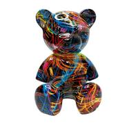Sirseon Statuette d'ours - Statuette d'ours Assis en résine, décoration Moderne pour Maison de Miniature, bibliothèque, Chambre, Bureau, études, entrée, Jardin, Salle de télévision