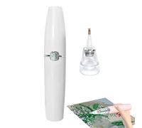 Sirseon Stylo d'art avec pierres précieuses à vide - Stylo pour peinture avec cristaux, accessoires créatifs à batterie pour hommes, femmes, et familles