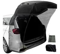 Sirseon Tente pour hayon, filet pour coffre de SUV, filet de refroidissement de camping anti-UV respirant pour SUV Moustiquaire en maille magnétique respirante avec fermeture éclair