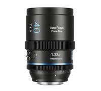 Objectif anamorphique SIRUI 40mm T1.8 1.33X, format S35, autofocus pour appareils photo à monture L, compatible DC-S5/S5M2, DC-S1/S1H/S1R, DC-S9, SL1 P, FPL (effet de flare bleu) 40AF133X-LB