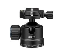 SIRUI AM-40 Tête sphérique à faible gravité, tête de trépied en aluminium avec grande boule de 40 mm, base panoramique à 360°, niveau à bulle, plaque QR, charge jusqu'à 40 kg