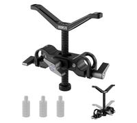 SIRUI AM-LB35 Support universel pour objectif d'appareil photo, rail de 15 mm, support pour téléobjectif long avec réglage vertical et horizontal, 3 tiges d'extension pour appareil photo reflex