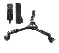 SIRUI Chariot Trépied Photo Vidéo, Dolly Professionnel avec Roues Universelles 3" Caoutchouc, Pieds Réglables, Charge Max 15kg pour Caméra DSLR Caméscope Éclairage Studio (AM-DF02)